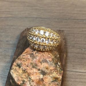 New Diamonbliss 14K Gold-Clad Sterling Silver ring